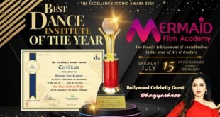 Mermaid Film Academy of Kolkata Awarded as "Best Dance Institute of the Year" at The Excellency Iconic Award 2023