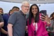 PV Sindhu Shares "Unforgettable Moment" with Apple CEO Tim Cook at iPhone 15 Launch Event