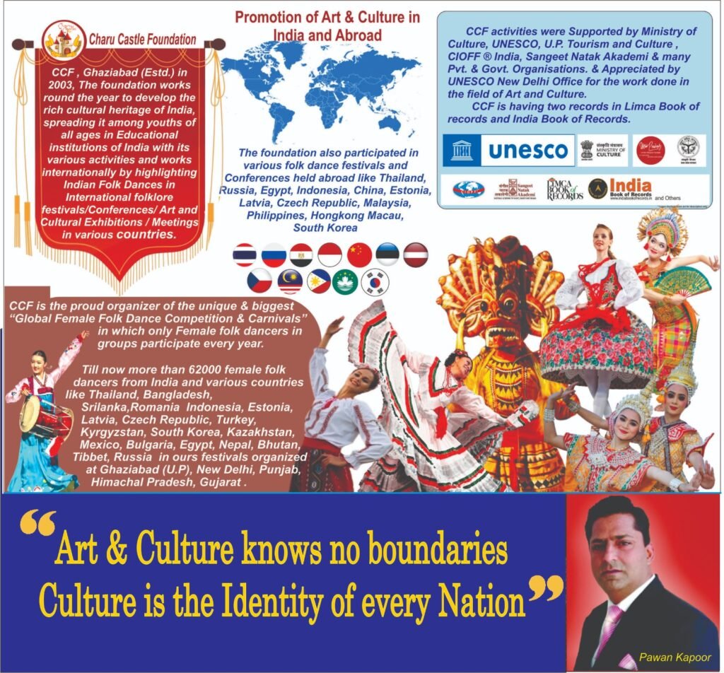 Cultural Visionary Pawan Kapoor Leads Charu Castle Foundation in Global Cultural Promotion.