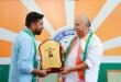 Sajeev Elambal Honored with National Award by Bharath Sevak Samaj