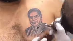 Viral Video: Man Gets Ratan Tata's Face Tattooed in Heartfelt Tribute