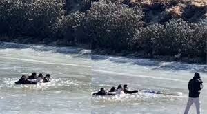 Tourists Rescued After Falling Into Frozen Lake in Arunachal Pradesh, Rijiju Urges Caution