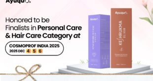 Ayuquo Herbals Secures Two Finalist Spots at the Prestigious Cosmoprof India Awards 2025