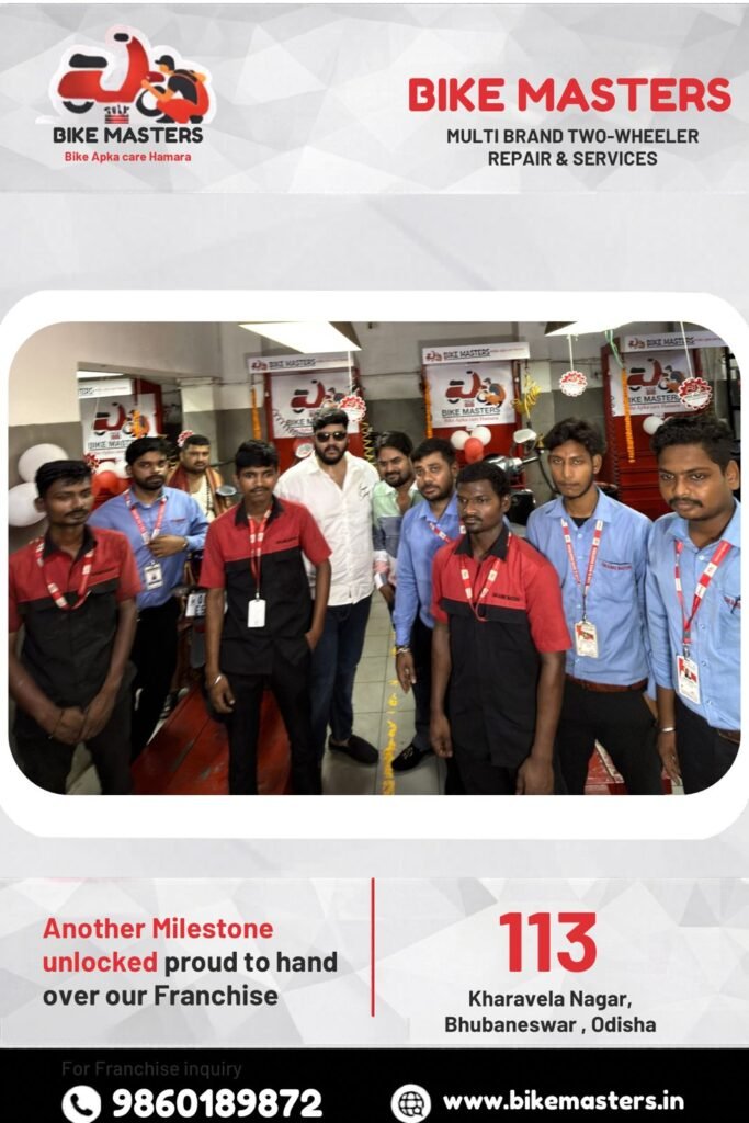 BIKE MASTERS INDIA CONTINUES ITS RAPID EXPANSION WITH THE LAUNCH OF 113th BRANCH AT KHARAVELA NAGAR, BHUBANESWAR